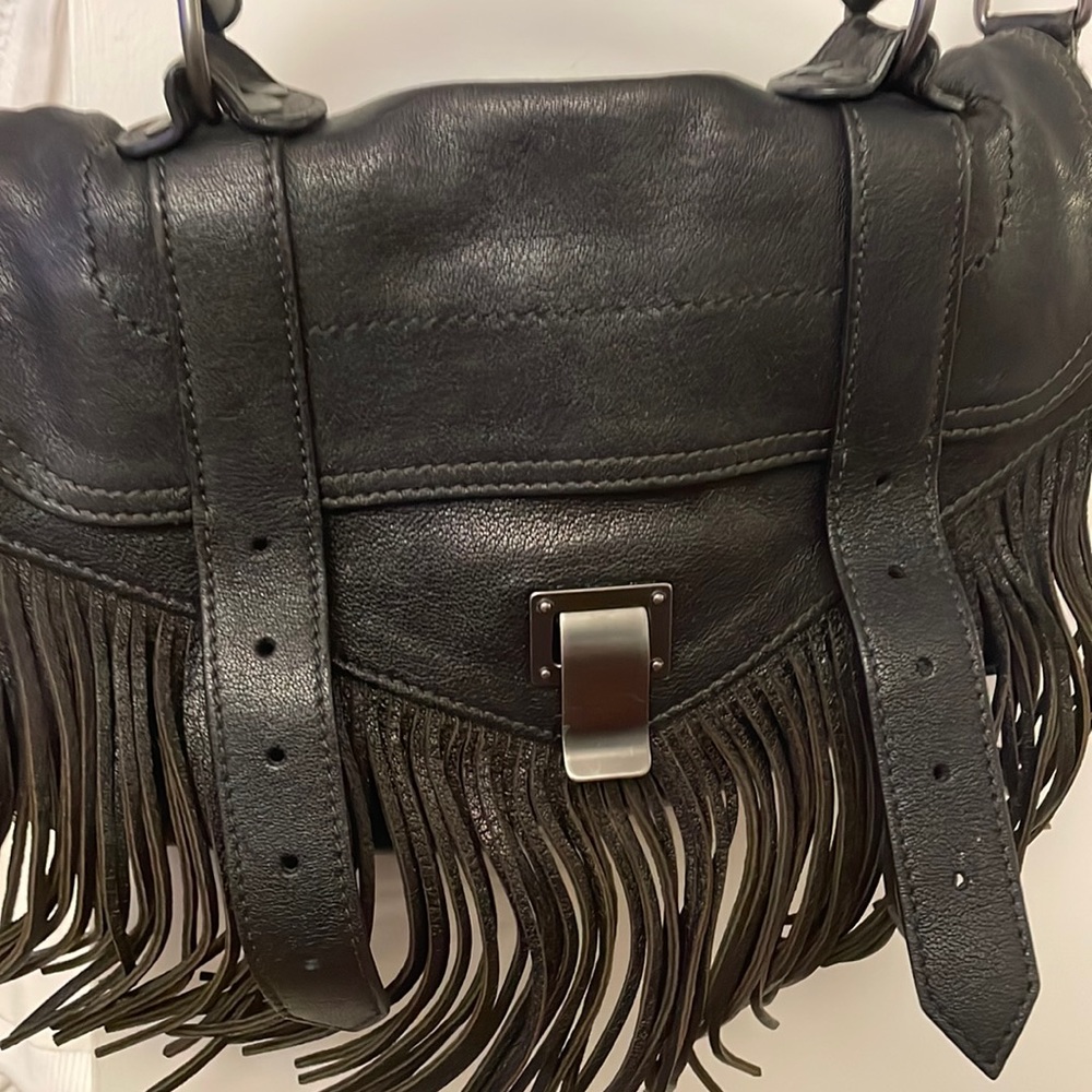 PROENZA SCHOULER cross body leather bag with fringes